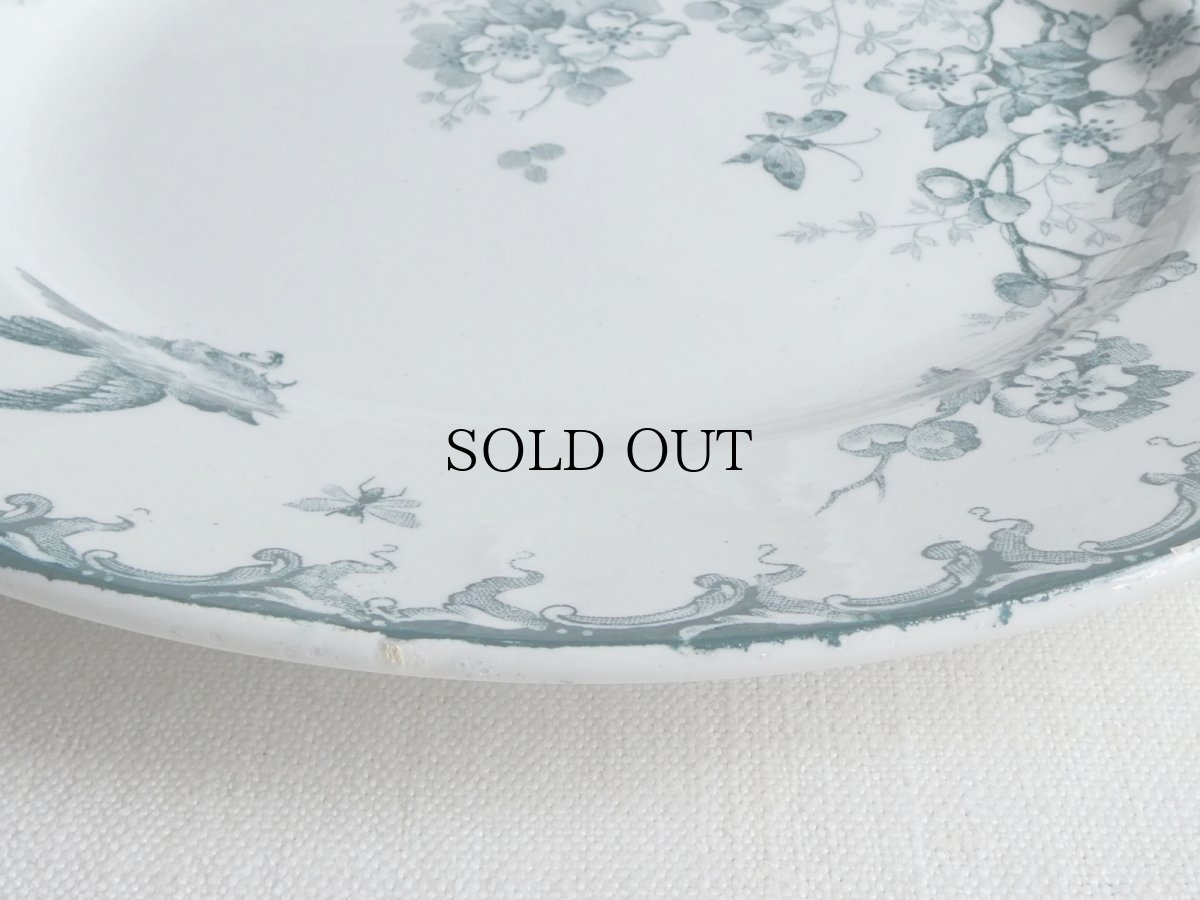 画像12: サンタマン プレート 鳥と蝶 A (12)