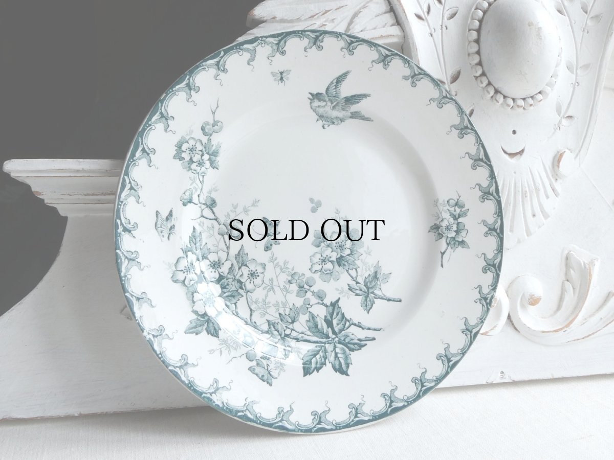 画像13: サンタマン プレート 鳥と蝶 A (13)