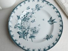 画像2: サンタマン プレート 鳥と蝶 B (2)