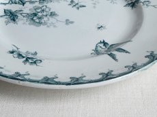 画像10: サンタマン プレート 鳥と蝶 B (10)