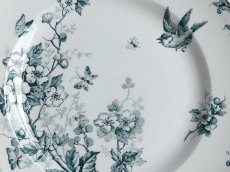 画像6: サンタマン プレート 鳥と蝶 B (6)