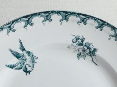 画像9: サンタマン プレート 鳥と蝶 B (9)