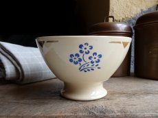 画像4: バドンヴィレー カフェオレボウル  ブルーのお花 (4)