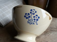 画像14: バドンヴィレー カフェオレボウル  ブルーのお花 (14)