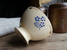 画像5: バドンヴィレー カフェオレボウル  ブルーのお花 (5)