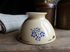 画像11: バドンヴィレー カフェオレボウル  ブルーのお花 (11)