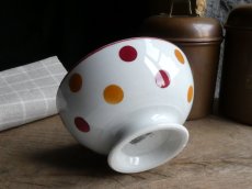 画像3: バドンヴィレ カフェオレボウル 水玉もよう  (3)