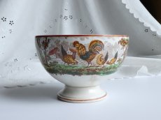 画像5: ヴィエイヤール ボルドー カフェオレボウル 水鳥とにわとり (5)