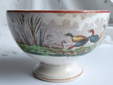画像14: ヴィエイヤール ボルドー カフェオレボウル 水鳥とにわとり (14)