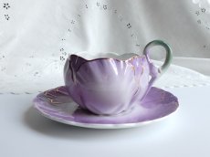 画像3: リュネヴィル 花びらのカップ & ソーサー モーヴ (3)