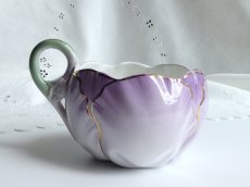 画像5: リュネヴィル 花びらのカップ & ソーサー モーヴ (5)