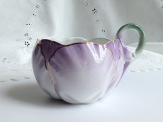 画像7: リュネヴィル 花びらのカップ & ソーサー モーヴ (7)