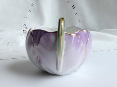 画像8: リュネヴィル 花びらのカップ & ソーサー モーヴ (8)