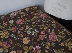 画像10: フランス アンティーク ファブリック 植物花模様 (10)