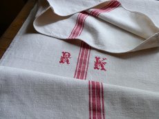 画像4: グレインサック 赤いクロスステッチ RK (4)