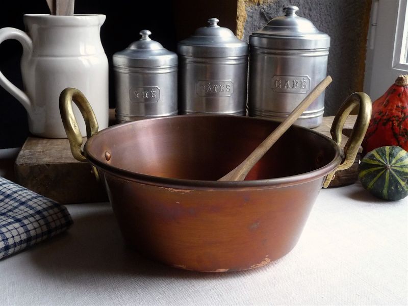 フランス アンティーク 銅製 両手鍋 - une Belle Chose